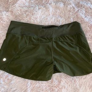 Army green shorts